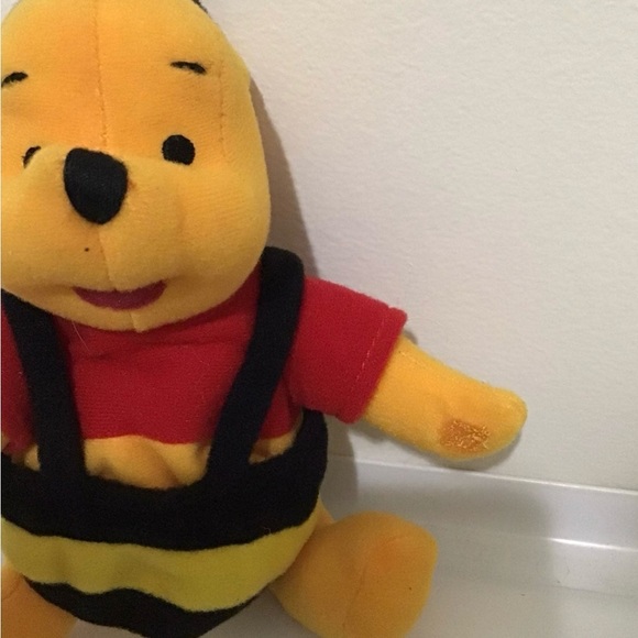 Disney Winnie the Pooh Honey Bee Costume Mini Beanbag Plush W/ Velcro Hands - Picture 3 of 4
